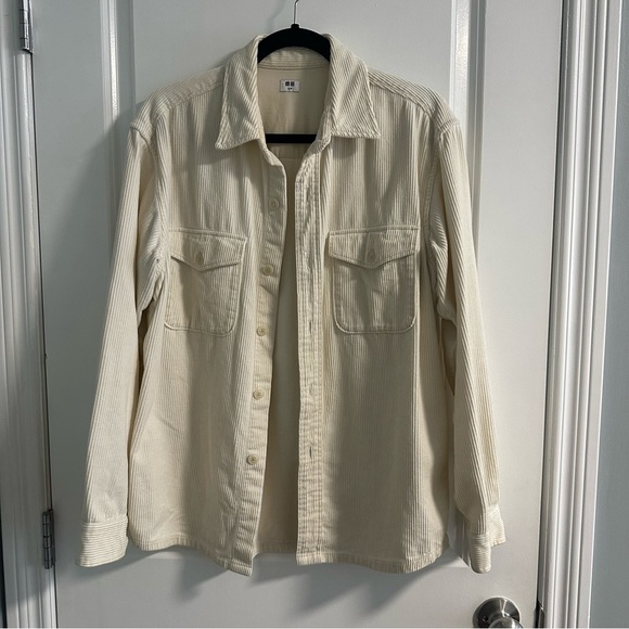 Uniqlo Cream Corduroy Button Down - Picture 1 of 4